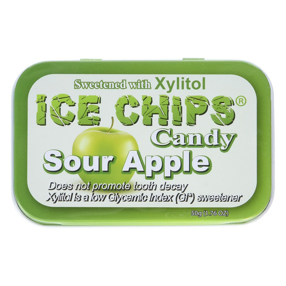 Ice Chips Sour Apple Candy, 1.76 Oz